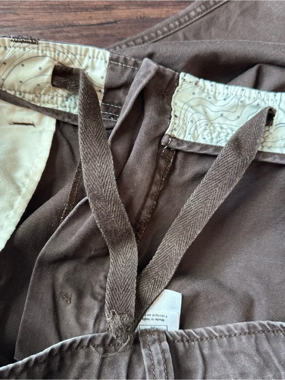 Vintage The North Face A5 Series Cargo Pants 36 Brown Ripstop Hiking Outdoor 31”